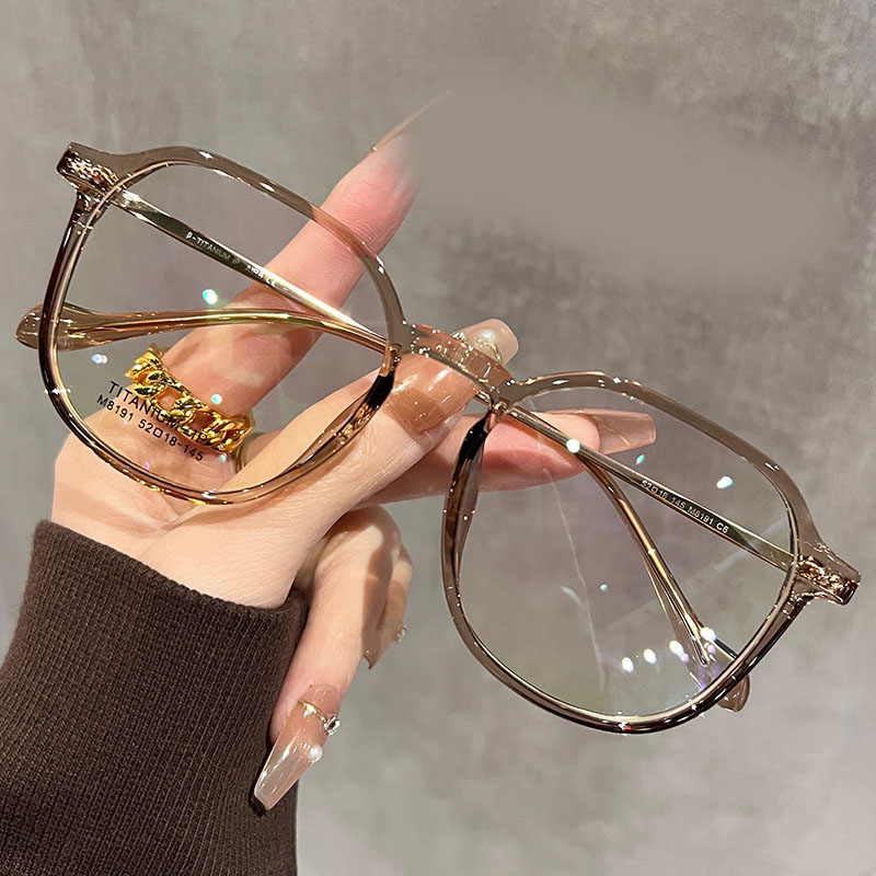free shipping Ultra-lightweight, oversized cold brown glasses summer