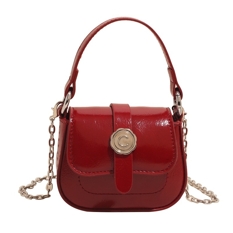 Hot selling fashion senior sense saddle bag new girl small bag Korean parent-child diagonal bag