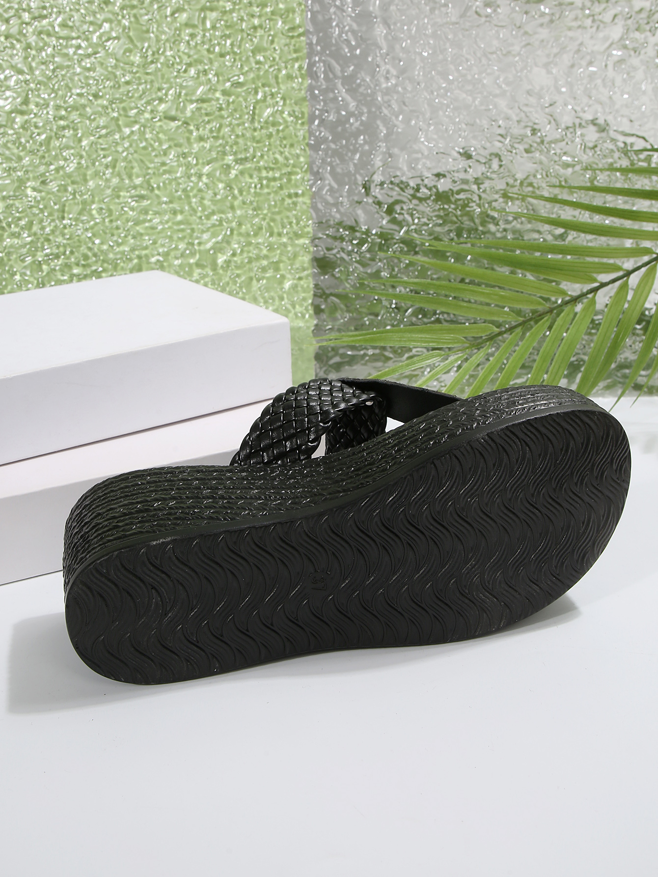 Chic Ladies' Casual Height Increasing Sandals - Comfy White Mesh Design with Gold Accents