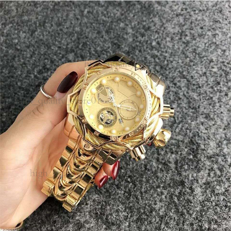 Invicto Watch Concept Mechanical Watch High-End Feeling Watch Sun Moon Star Mechanical Watch Brand Genuine Sports Men's Watch Montre De Luxe 0ab