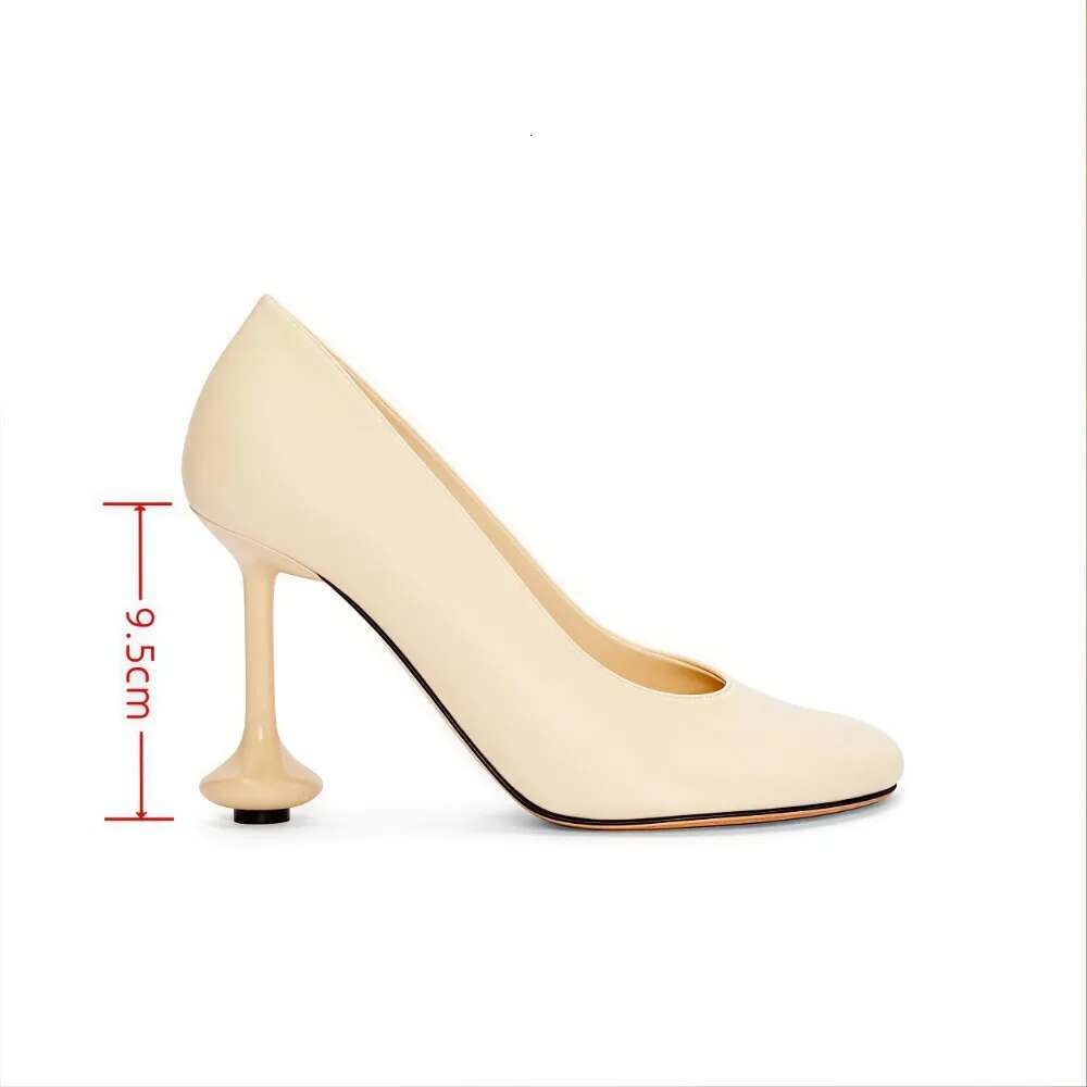 2025 New Women's Summer Rhie High Heels Round Toe Stiletto Sexy Dress Pumps Large Size Ladies Party Shoes