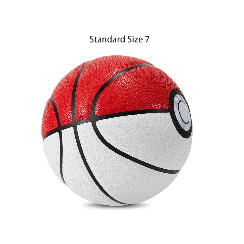 High Quality White Red PU Basketball Official Size 7 Professional Basketball with 4 Layers Outdoor Indoor Durable Ball 250328