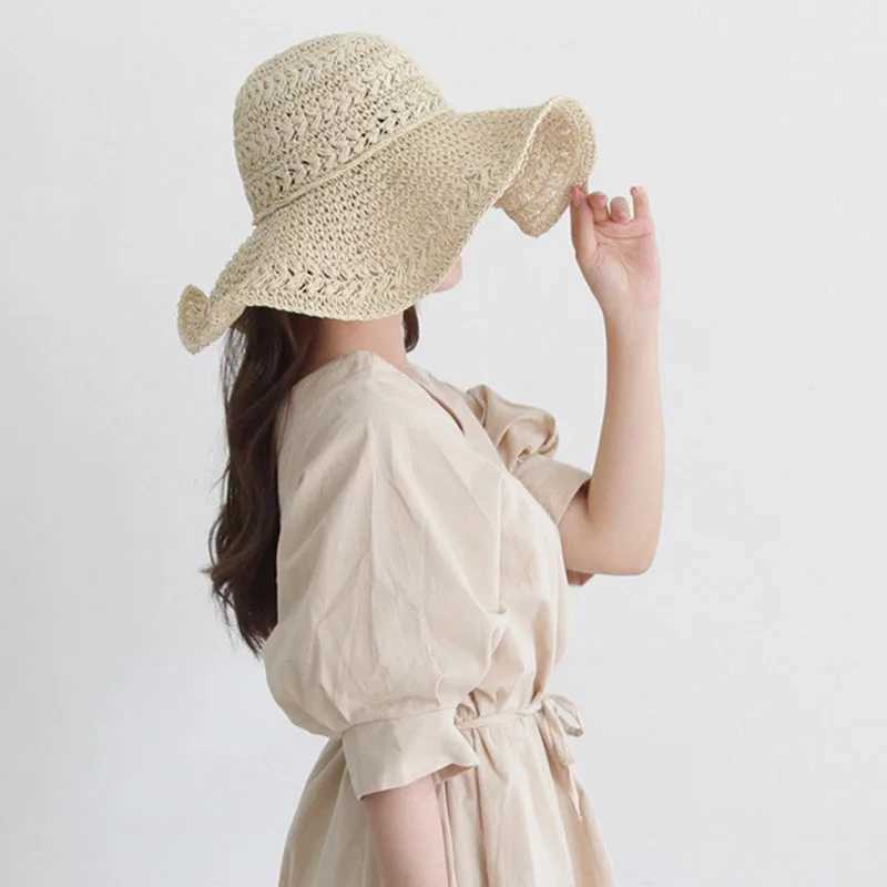 ladies hat spring hat straw hat retro touraat wen summer luffy helen kaminski hat straw hat beach hat wan Raffia hats X250329