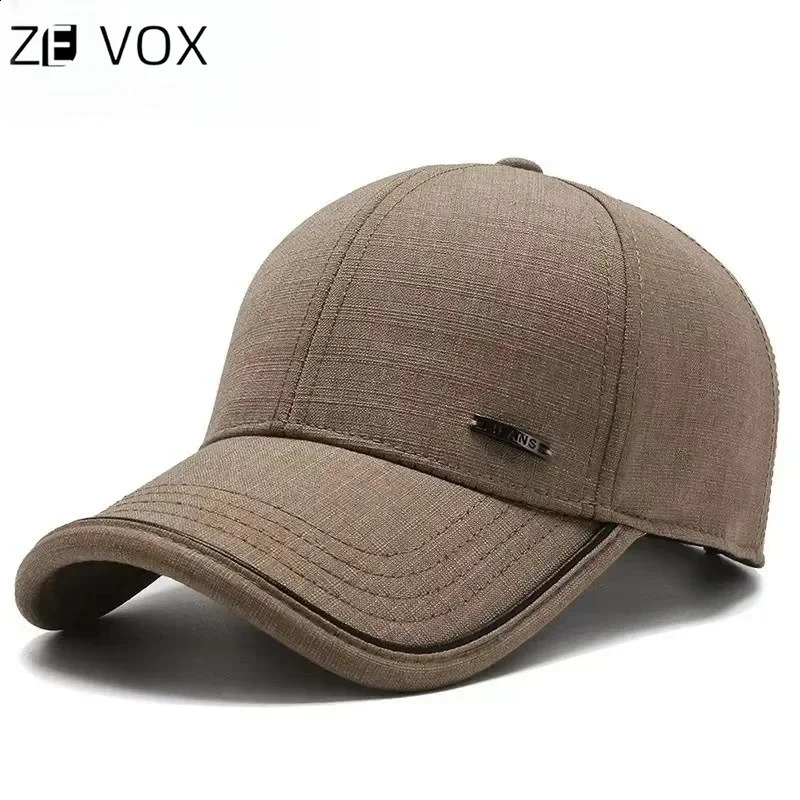 Mens Hat 2025 Spring and Summer Male Baseball Cap Casual Golf Trucker Dad Hat Outdoor Black Solid Color Windproof Adjustable Sn 250319