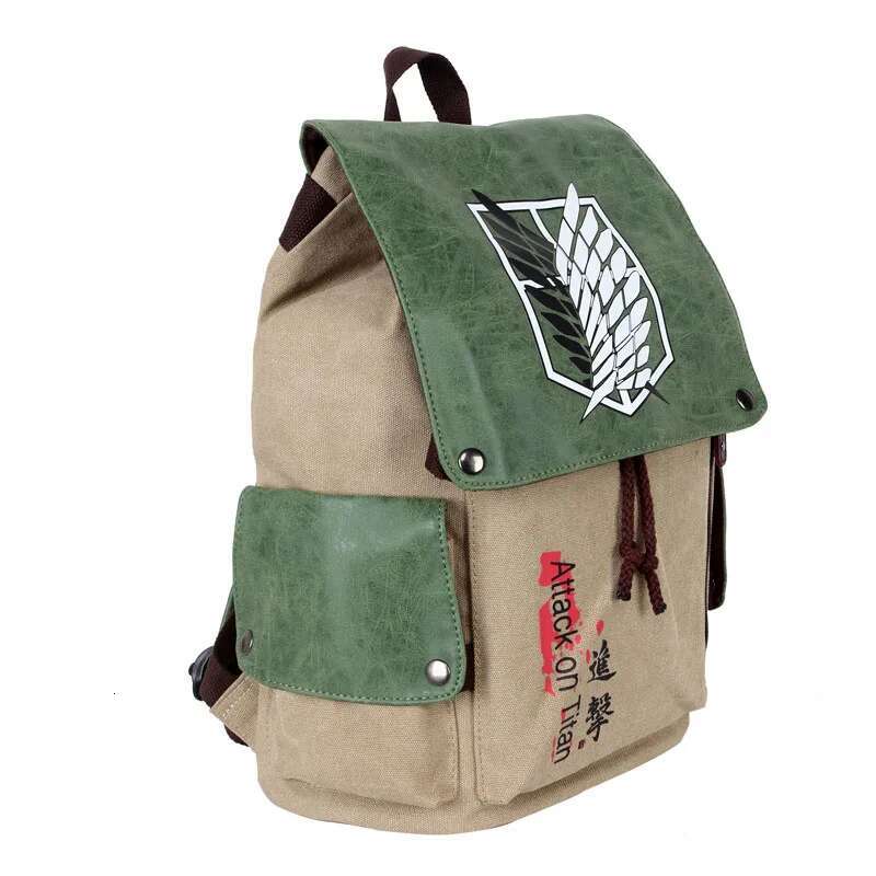 Anime Attack On Titan Backpack Cartoon Canvas School Bag Female Male Bagpack Plecak Laptop Travel Outdoor Mochilas