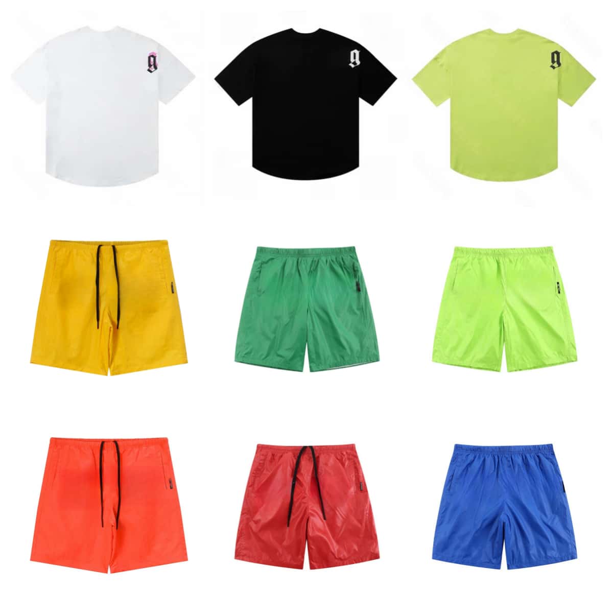 Summer Designer Mens Palmly Angelly Shorts Casual Couples Joggers Pants High Street Swimming Shorts angles for Man Womens Hip Hop Streetwear Blue Size S-XL
