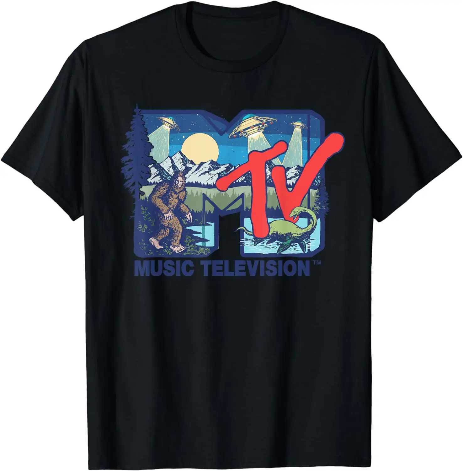 MTV - Cryptid MTV Featuring UFO Aliens Nessie T-Shirt X250329