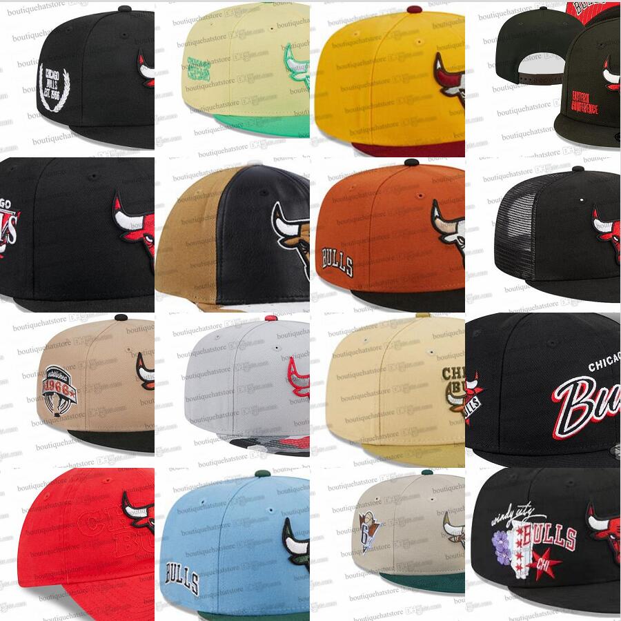 2025 Fans Baseball Adjustable Hat Mens Chicago Flat Sport Snapback Caps Adult curved brim cap Basketball golf trucker cap Chapeau bone Mix Colors A-frame Ma5-09 Ma29-4