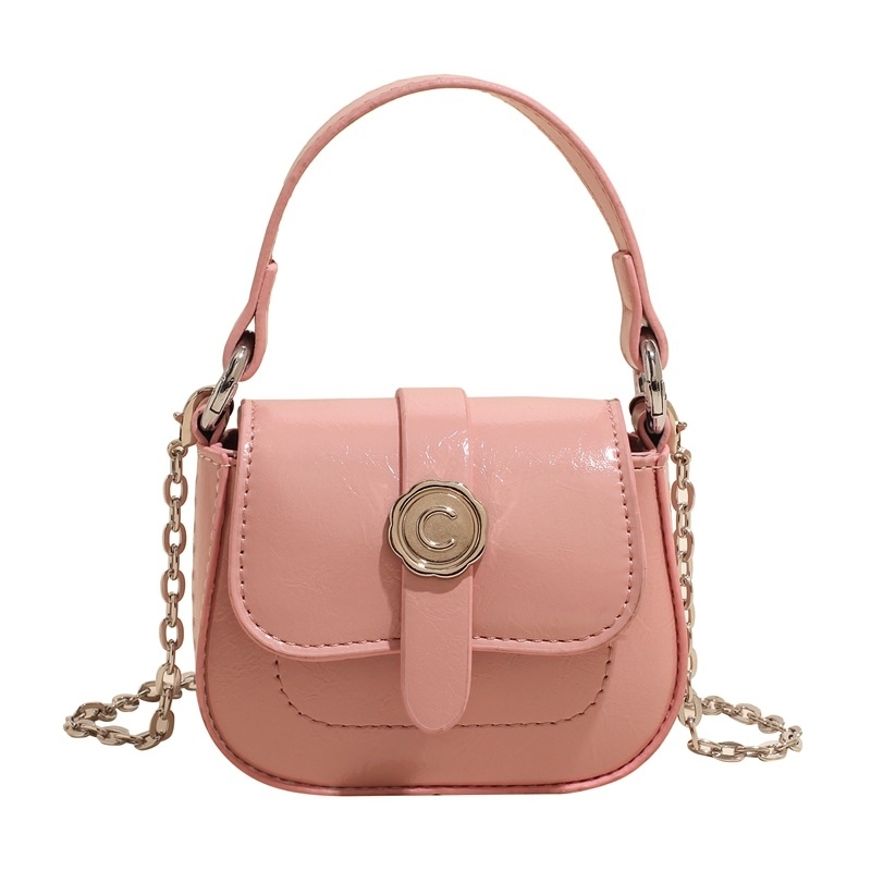 Hot selling fashion senior sense saddle bag new girl small bag Korean parent-child diagonal bag