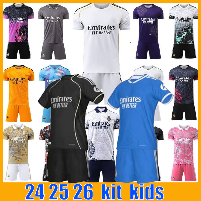 GAVI R. ARAUJO FERRAN real madrid24 25 Jersey kids kit Kids MBAPPE BELGHAM football real madrid 25 26 football Shirts and Shorts Children Jerseys MODRIC RODRYGO 65