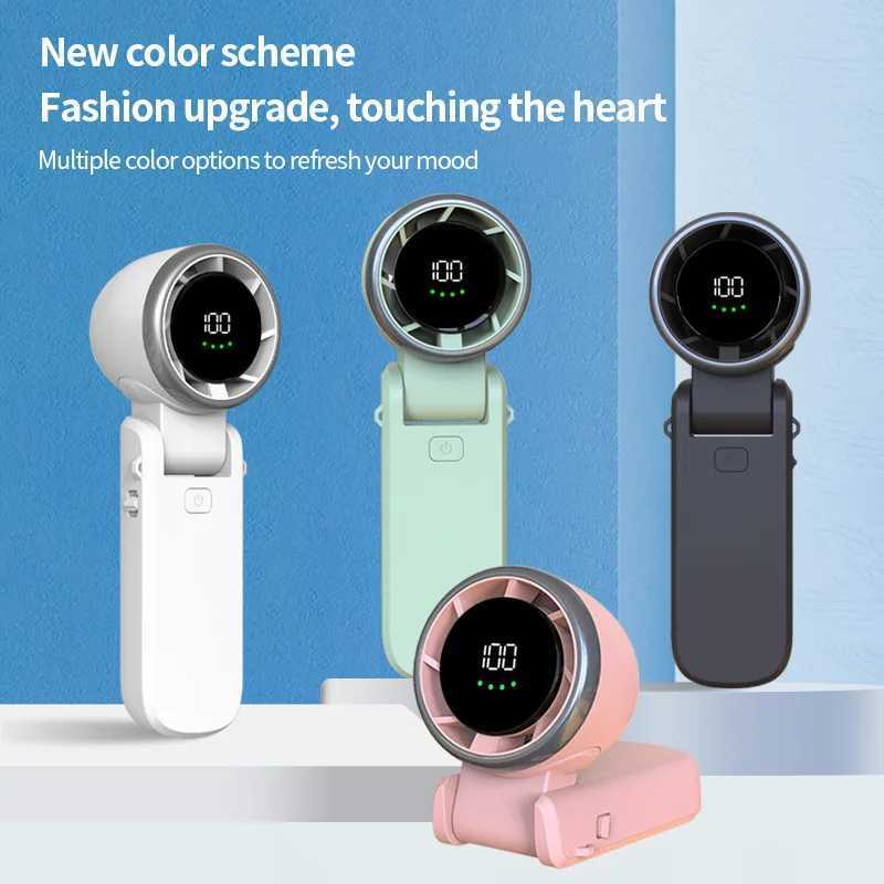 USB charging mini portable fan with lightweight handheld battery - perfect for office outdoor travel and camping fans X250329