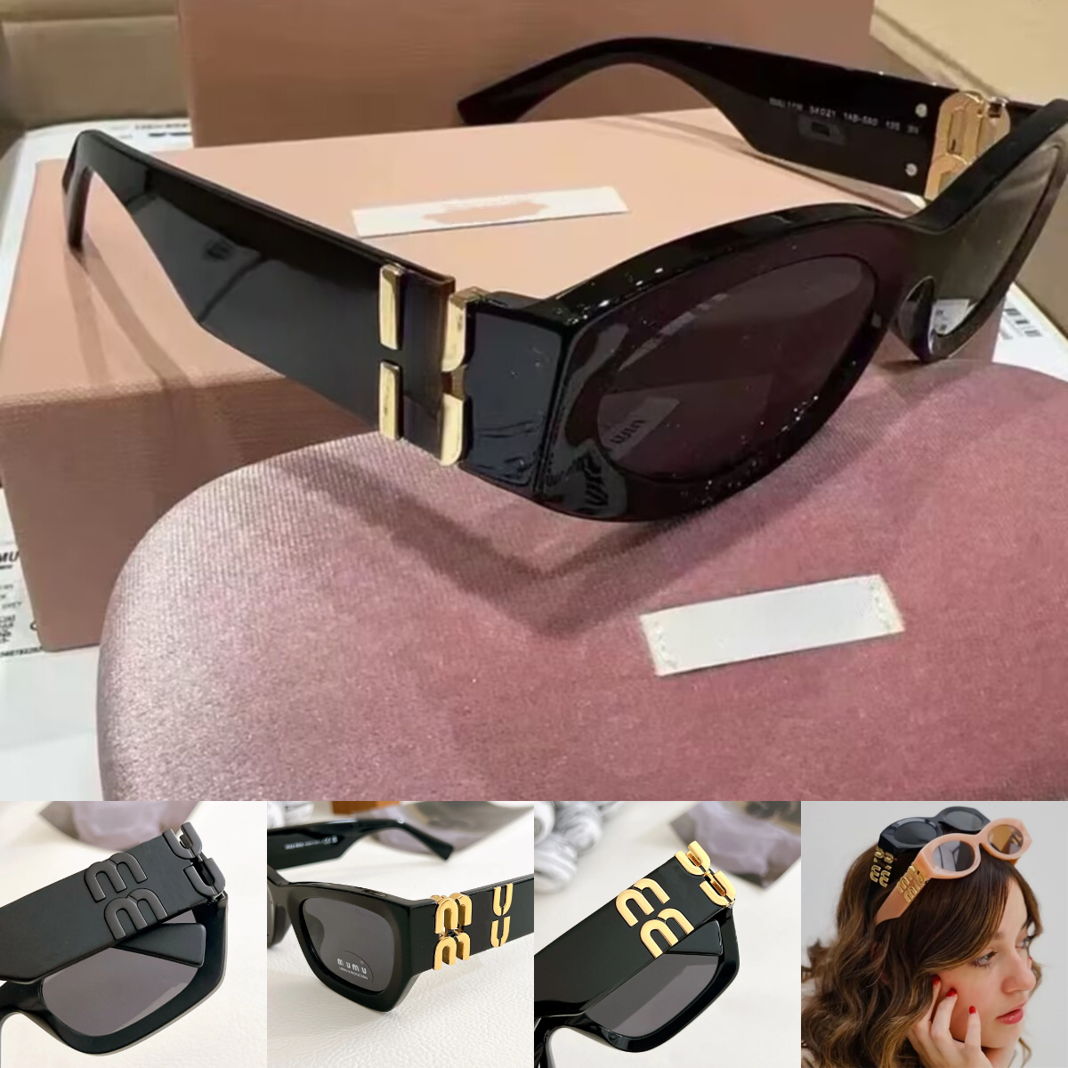 sun glasses designer Fashion sunglasses For Women Polarizing Classic Italian designer square frame glasses high quality PC sheet classic luxury cat eye Anti-UV