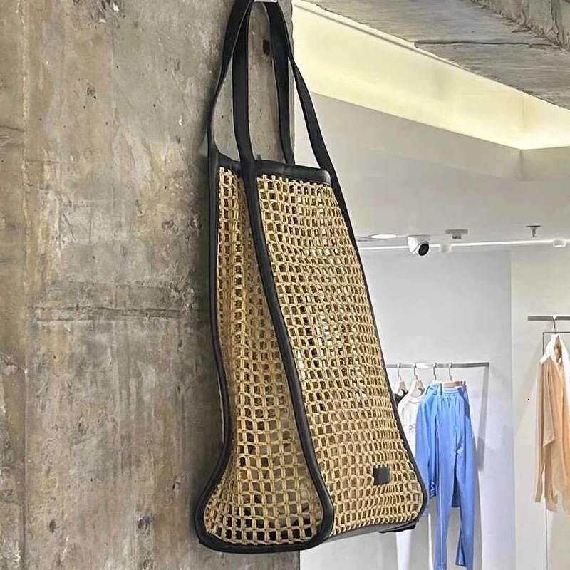 Weave Hollow Out Beach Bags For Women Designer Handbag Purses 2024 New In Casual Vacation Large Capacity Tote Shoulder