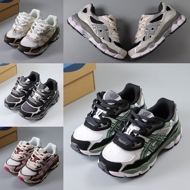 Kids Designer Sneakers Toddler Running Shoes Boys Girls Black Trainers Children Youth Kid Shoe Wheat White Pink Green Grey Goldenui