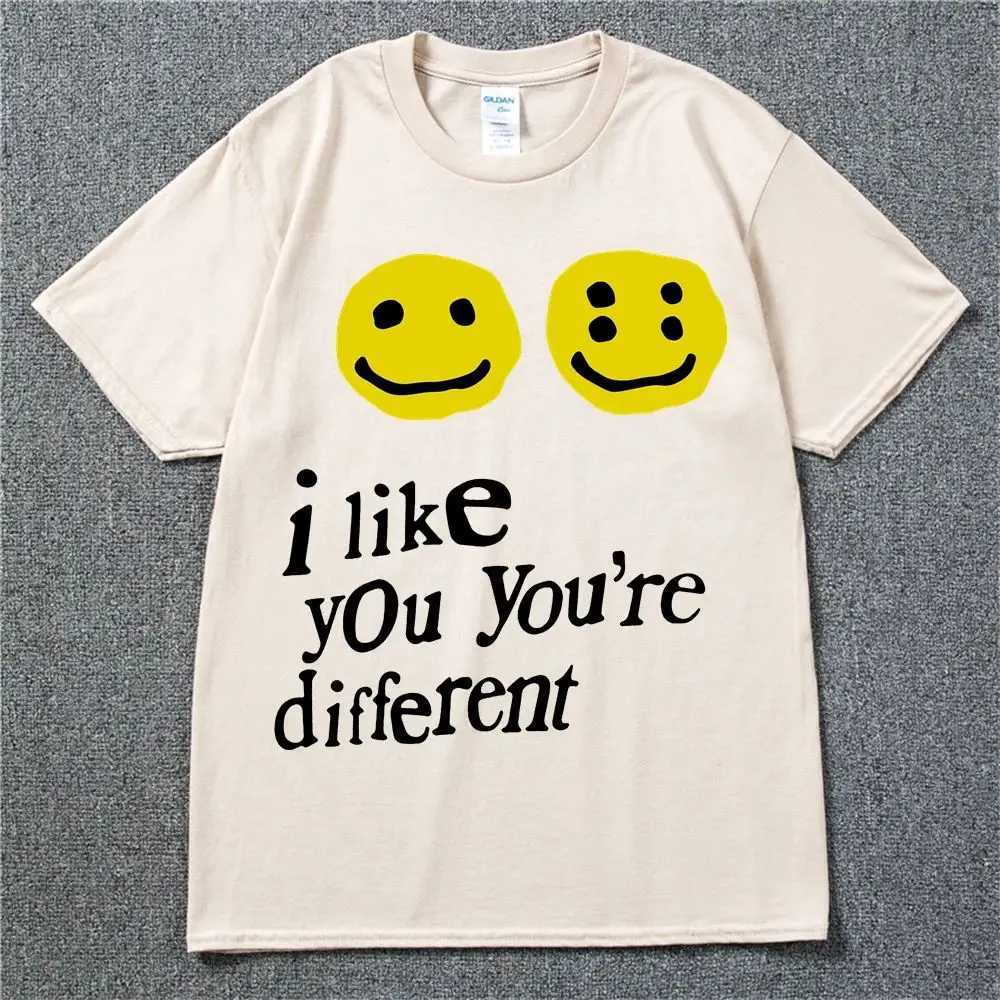 19SS CPFM XYZ Tshirt Graffiti Smile Face CPFM.XYZ W.W.C.D I LIKE YOU 2025 Hip Hop Streetwear TEE CPFM T-shirts Men Women X250329