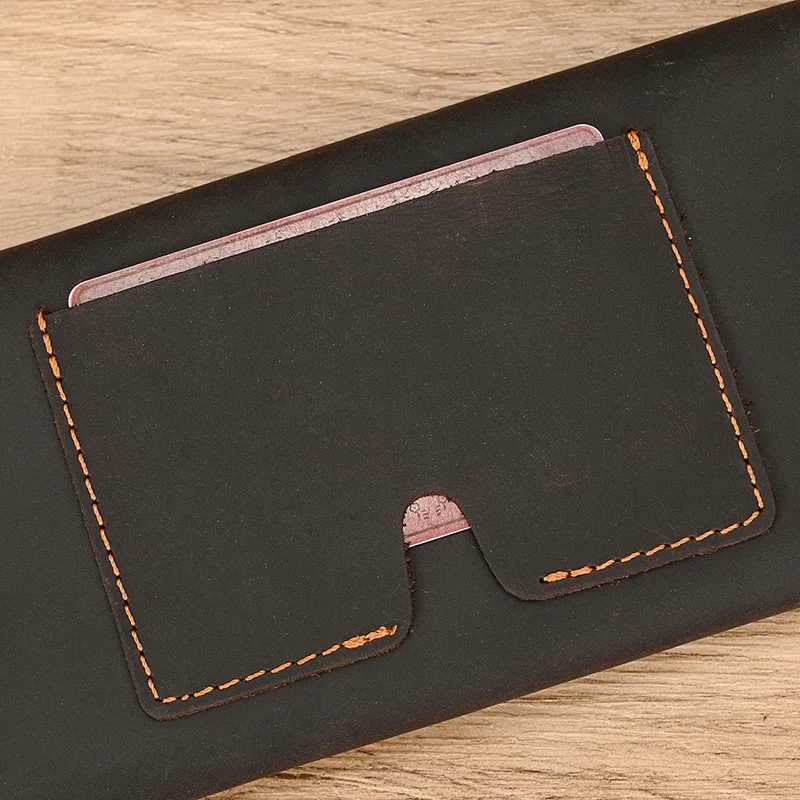 Ultra thin style mens wallet Hassp leather envelope wallet Mey Case Cards ID holder bag genuine cowhide leather mens club walletXJ250329