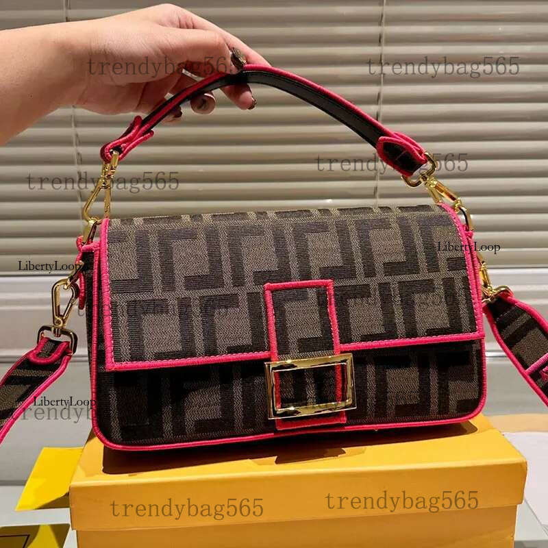 ff bag Designer Fashion Women Crossbody Bags Brand Vintage Shoulder Canvas Messenger Bag Underarm Handbag Purse Wallet fashion bag 41c