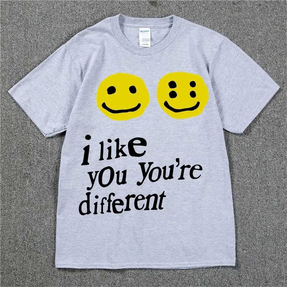 19SS CPFM XYZ Tshirt Graffiti Smile Face CPFM.XYZ W.W.C.D I LIKE YOU 2025 Hip Hop Streetwear TEE CPFM T-shirts Men Women X250329