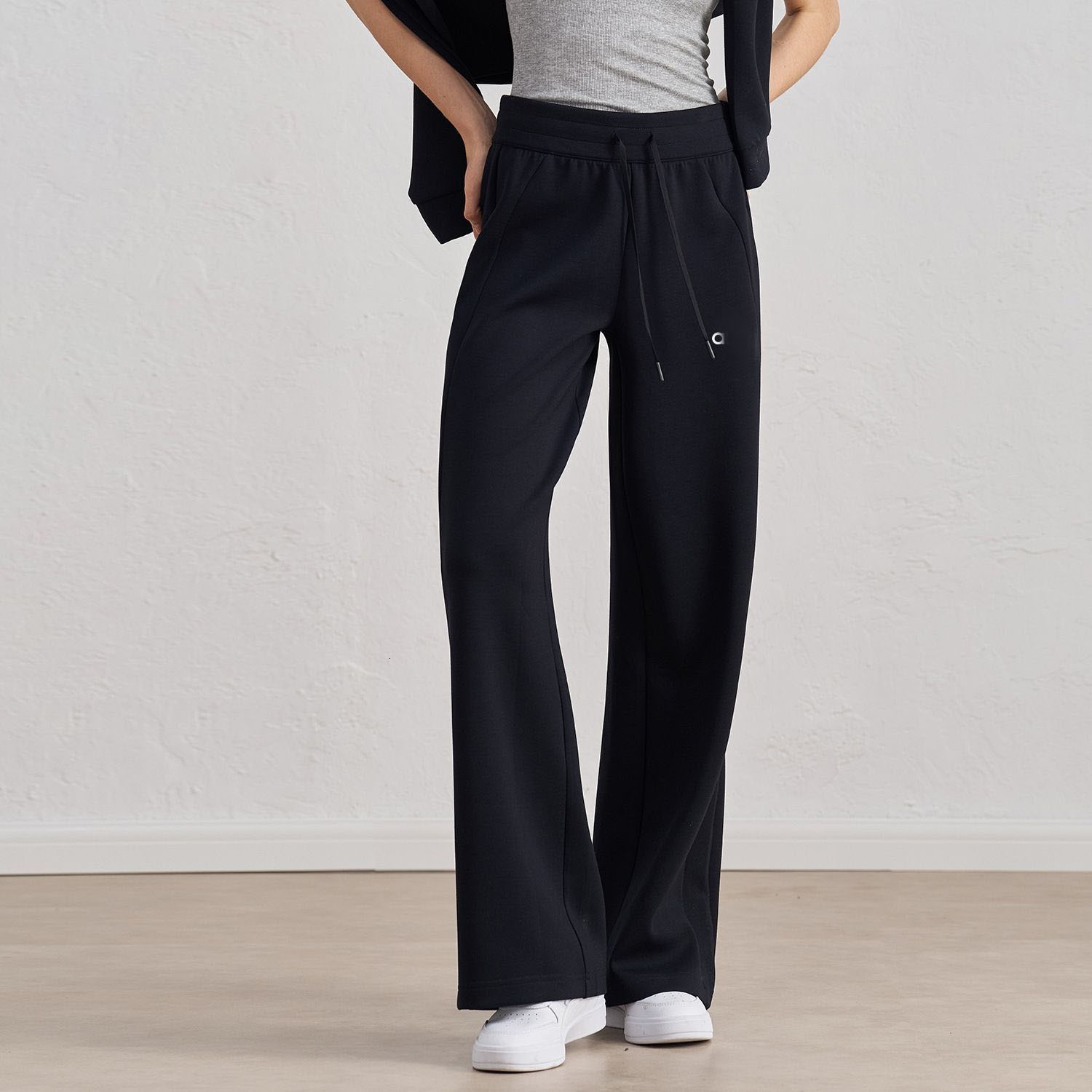 A35 Women Hight Waist Yoga Pant Casual Loose Sweatpants Straight Leg Wide Leg Pants Feeling Slimming Legs Soft Fabric Straight Jogger workout Tight Trousers