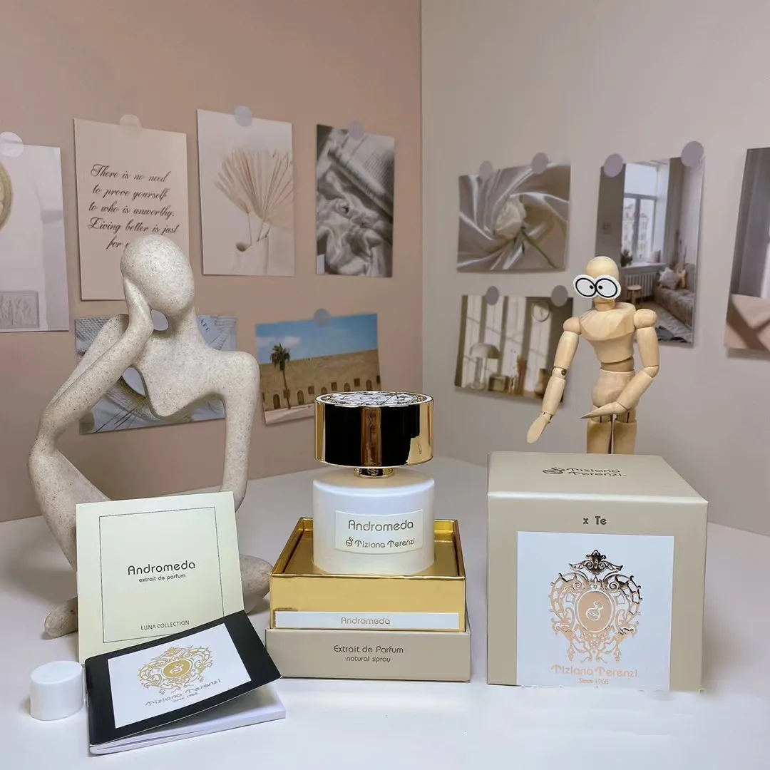 Luxury Perfumes Tiziana Terenzi Andromeda Perfume Extrait De Parfum 100ml Neutral Cologne Long Lasting Fragrance Body Mist Parfum Natural Spray high quality