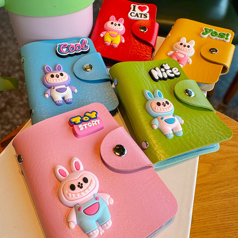 Designer Bag New Cartoon Multifunctional Women's ID Card Bag Fashionable Women's Bank Card Holder Outdoor Cute Girl Wallet Mini Bag