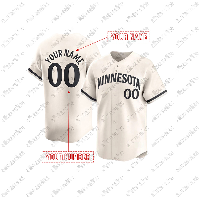 Carlos Correa Custom Baseball Jersey Byron Buxton Royce Lewis Pablo Lopez Personalized Embroidered Letter Number Design Mens Womens Youth