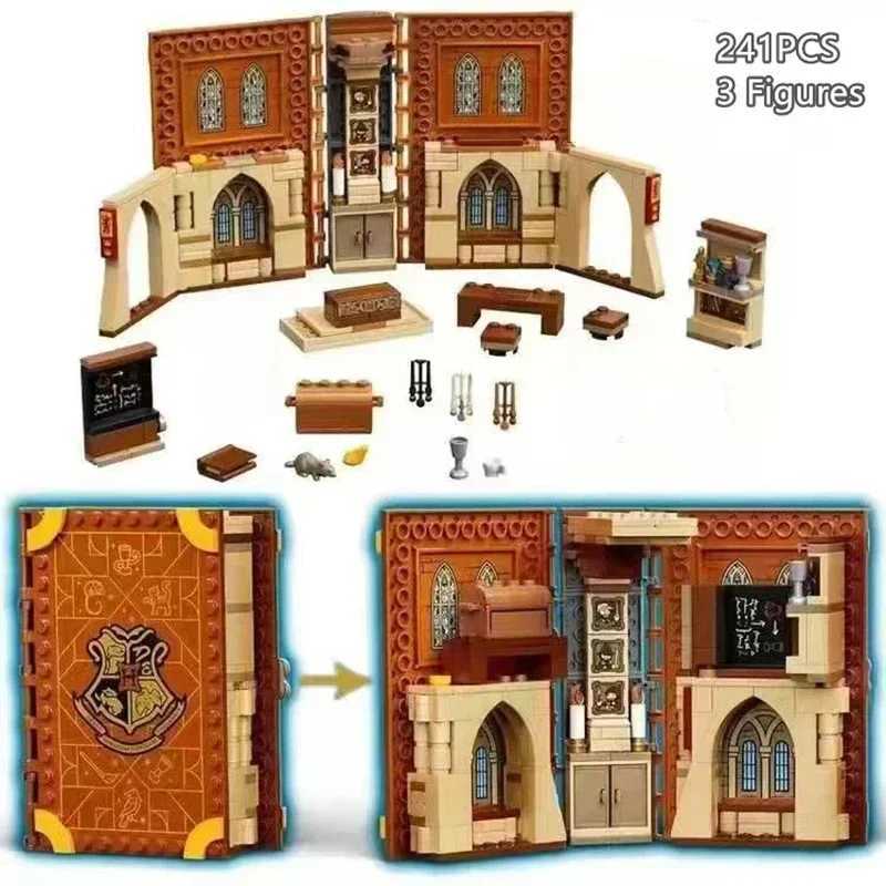 Magic Book Model Building Blocks Potions Charm Herbal Books Birthday Gifts M250329