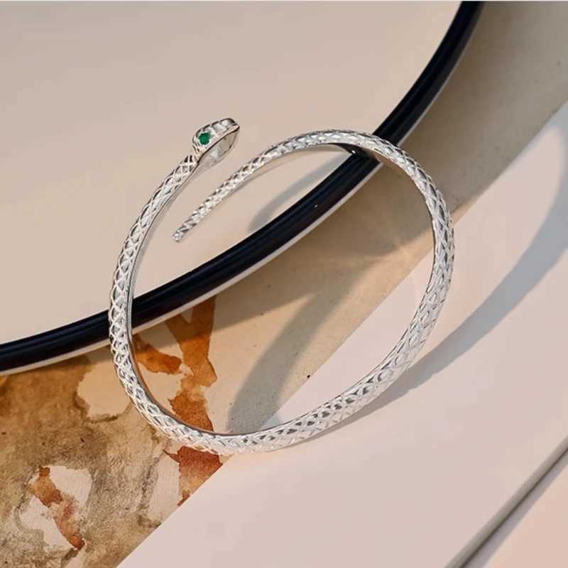 Fashion Originality Personalized Snake Open Cuff Bracelet and Bracelet Suitable for Women Fashion Girls Daily Party Jewelry Friends Creative GiftsT250