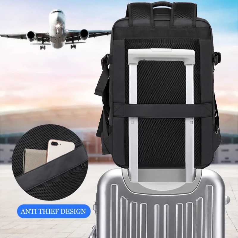 45L/37L large acid bag mens travel bag mens waterproof outdoor sports multi-functional bag business computer bag W250329