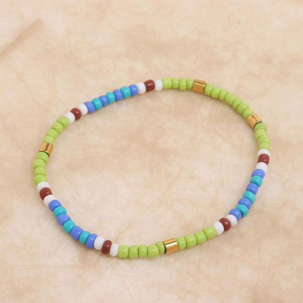 Tila Flat Seed Stack Bracelets Set for Women, Boho Handmade Miyuki Glass Colorful Beads Friendship Stretch Bracelet Holiday Prom Jewelry Gift.