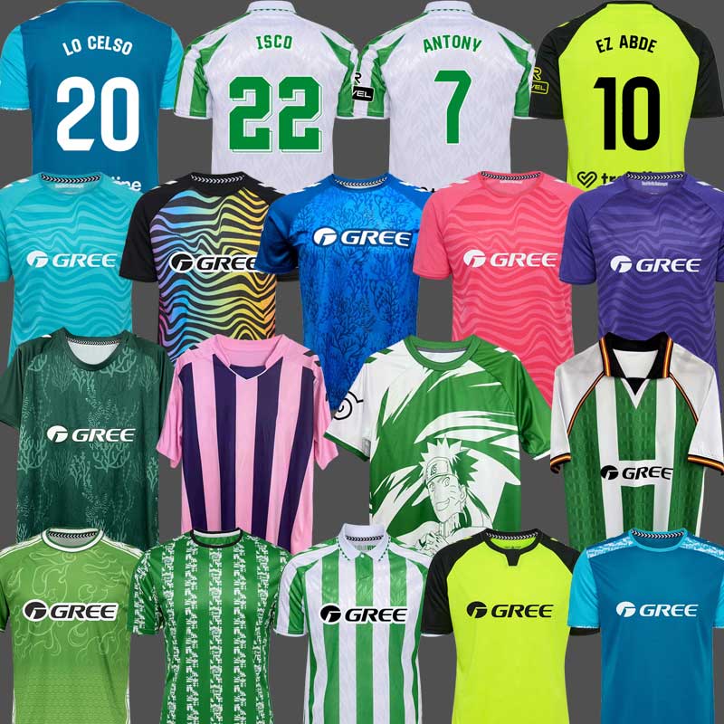 Real Betis Kit Camiseta 24 25 26 ANTONY soccer Jerseys 2024 2025 2026 Betis Goalkeeper Shirts JOAQUIN LOCELSO futbol ISCO EZ ABDE football Kids Portero Equipment