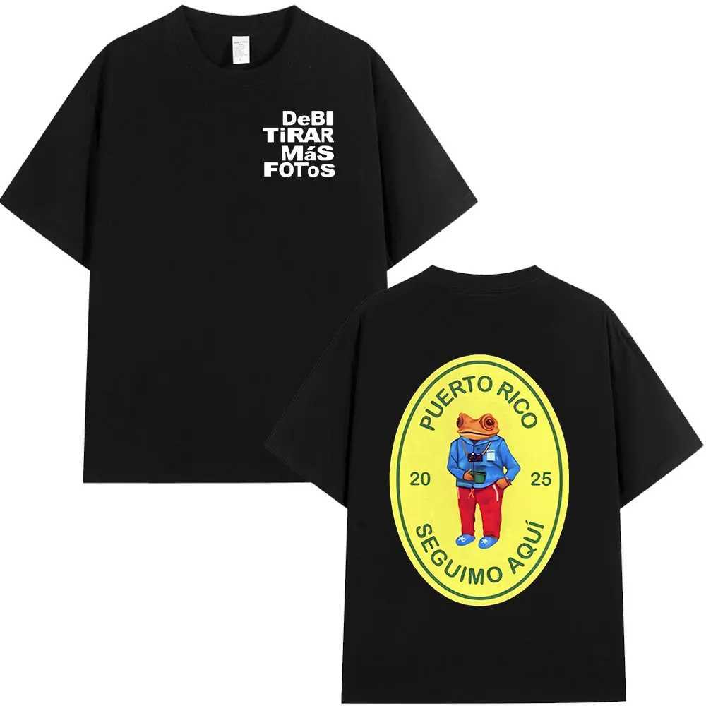 DTMF Debi Tirar Mas Fotos 2025 New Album T Shirts Men Women Clothing Cotton Oversized T-shirts Hip Hop Fashion T-shirt X250329