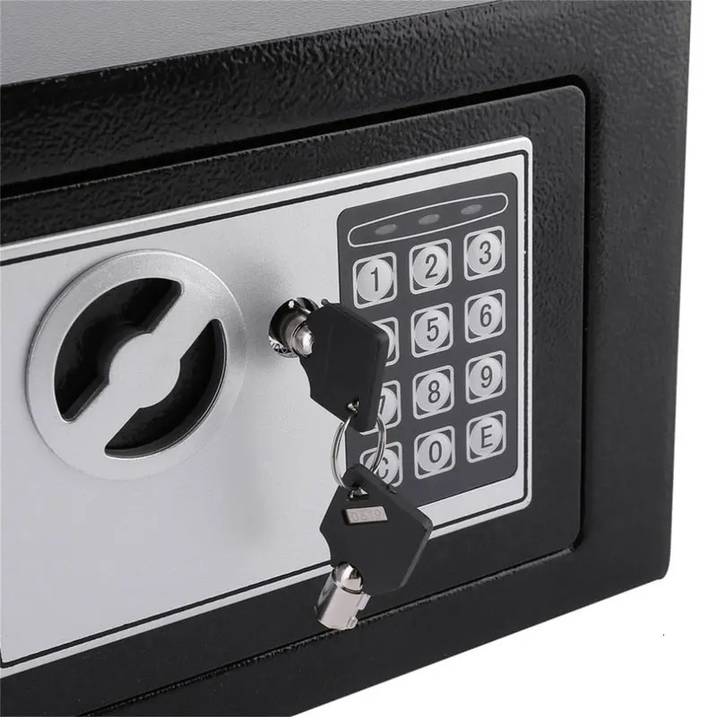 Digital Safe Box Small Household Mini Steel Safes Money Bank Safety Security Box Keep Cash Jewelry Or Document Securely With Key 250328