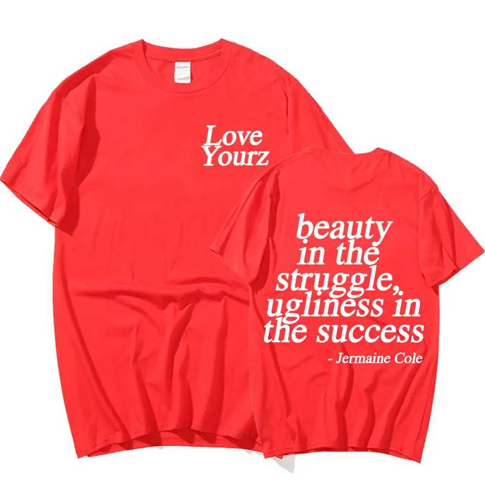 J Cole Dreamville Love Yourz Lyrics Graphic T Shirt Vintage Fashion Aesthetic T-shirt Men Women Short Sleeve T Shirts Streetwear X250329