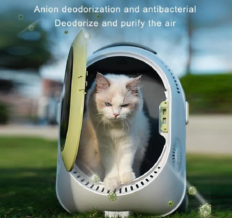 Cat bag out cat backpack out cat cage out two shoulders pet cat trolley box Space capsule carry fresh air out bag