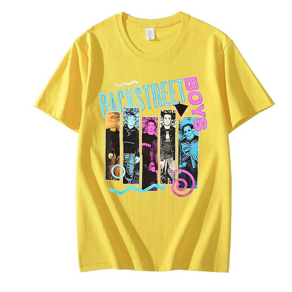 Classic 90s Backstreet Boys Rock Band Graphics T-Shirt Unisex Vintage Punk Tee Shirt Mens Hip Hop T-Shirts Oversized Streetwear X250329