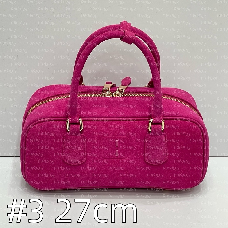 (Order by pic in opt, not by desc) Shoulder Bags Retro suede bowling bag Women new handbag simple multi-functional crossbody bag