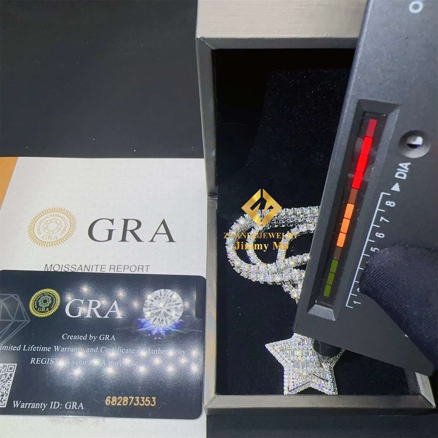 GRA Certificates Pass Diamond Tester Iced Out Fire Jewelry 925 Silver VVS1 Baguette Moissanite Diamond Pendant Necklace Gift