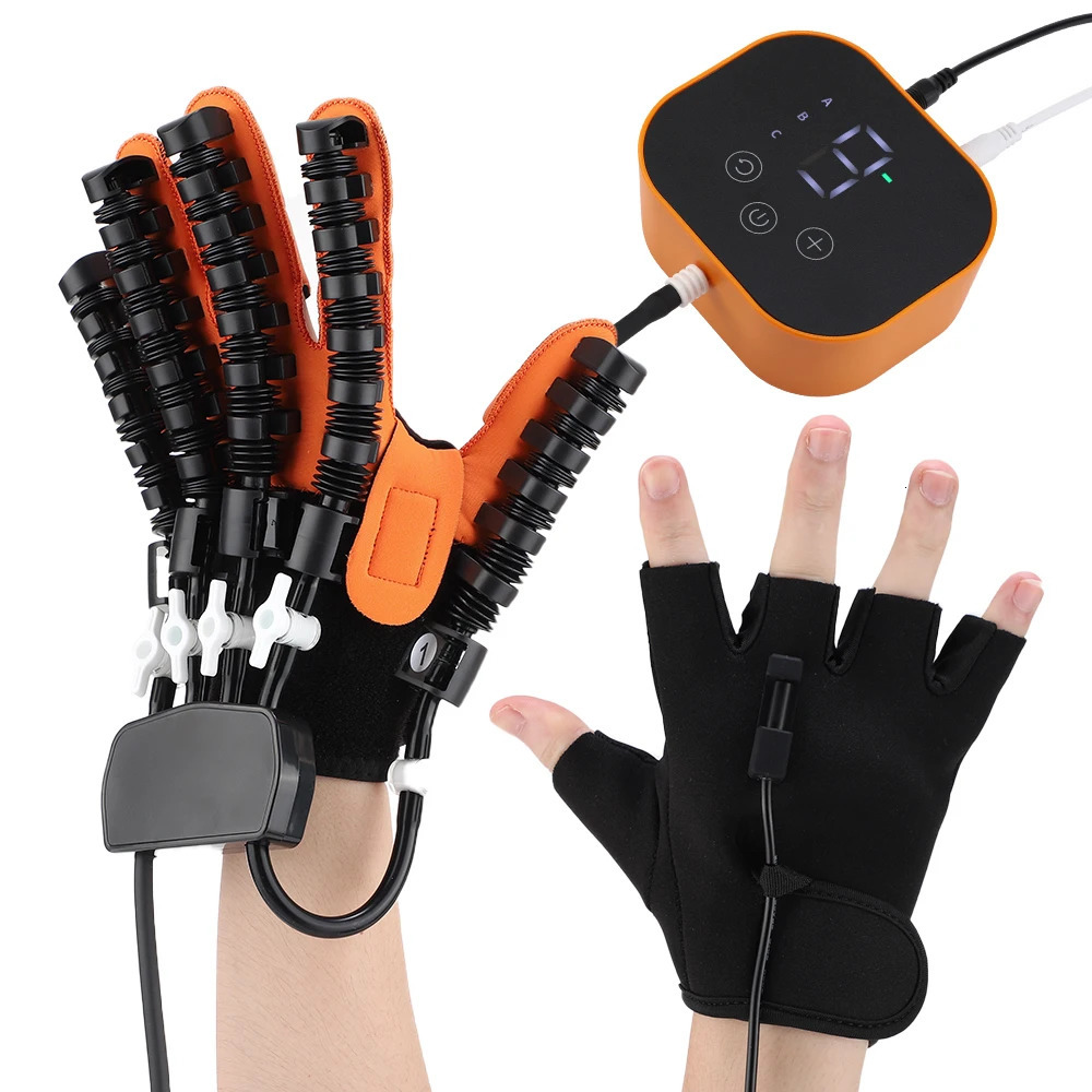 Left Right Hand Finger Rehabilitation Exerciser Robot Gloves Stroke Hemiplegia Cerebral Infarction Training Equipment Therapy 250328