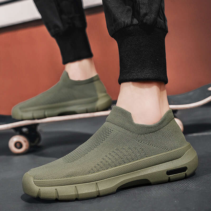 Feet fitting flying woven breathable mesh sports summer daily leisure running, travel shoes, men's street shoes