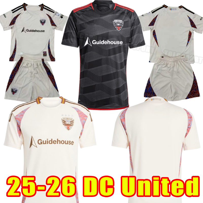 2025 2026 DC United Soccer Jerseys KLICH BENTEKE KAMARA BIRNBAUM 25 26 home FLORES ESTRADA GRESSEL CANOUSE Football Shirt PEREZ ROBERTHA YOW ALFARO men camesitas