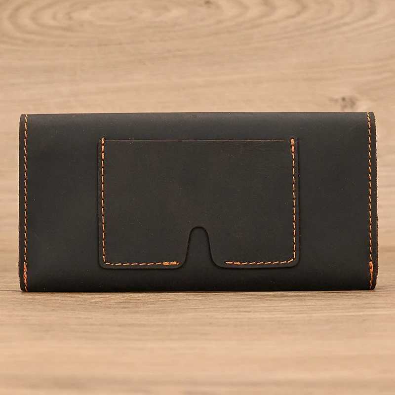 Ultra thin style mens wallet Hassp leather envelope wallet Mey Case Cards ID holder bag genuine cowhide leather mens club walletXJ250329