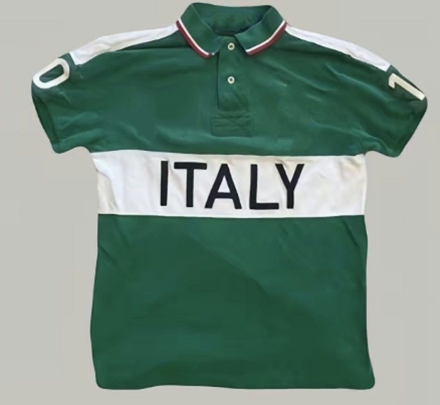 22SS polos shirt cotton short-sleeved t-shirt men's British casual color contrast and size sports crossover new s-5XL