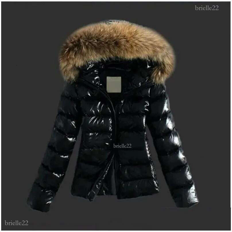 Womens Trench Coats Winter Jacket Pu Leather Women Hooded Long Sleeve Solid Slim Thick Warm Black Coat Outerwear Drop Delivery Apparel Dh5Zi