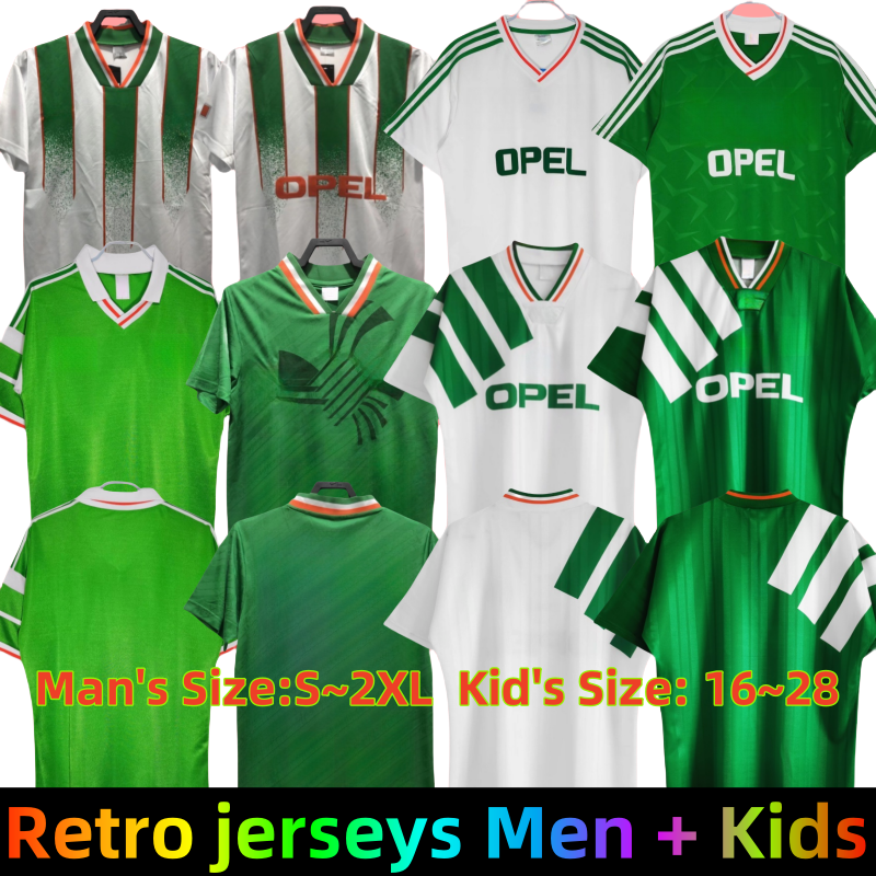 1988 retrio soccer jersey Ireland Match Away McATEER Sheridan IreLAnDs 1990 1992 1994 Home classic vintage Irish McGRATH de foot Soccer STAUNTON HOUGHTON football