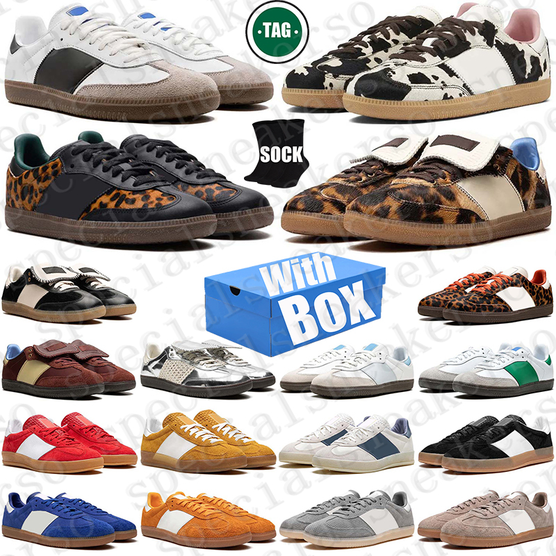 Free Shipping With Box Designer sneakers shoes for mens womens gazells black indoor sambasshoes white men trainers scarpe Plate-forme casual luxury og