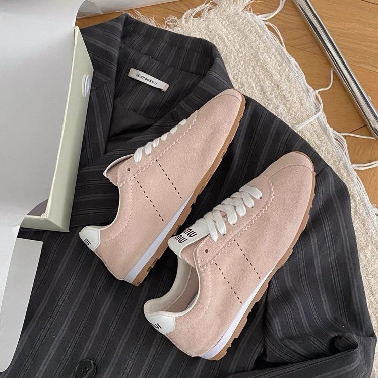 designer shoes 2025 new Women's old soft leather casual sports shoes women's sneakers German training shoes