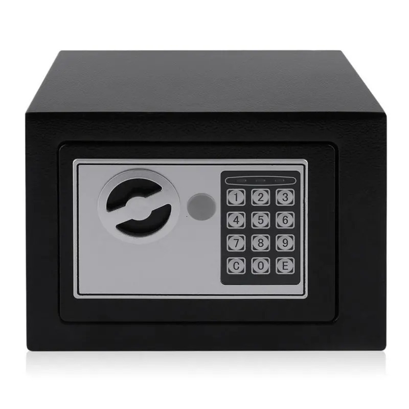 Digital Safe Box Small Household Mini Steel Safes Money Bank Safety Security Box Keep Cash Jewelry Or Document Securely With Key 250328