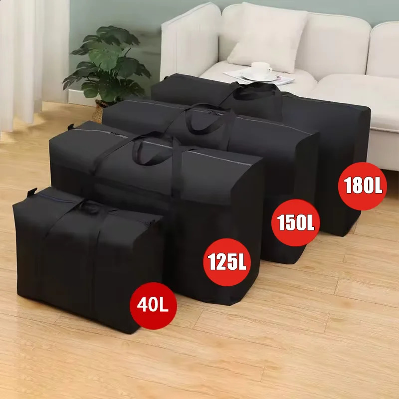 Extra Large Waterproof Moving Luggage Bags Laundry Shopping Bag Non-woven Fabric Cubes 80*48*25cm Home Storage Packing Tool 250324