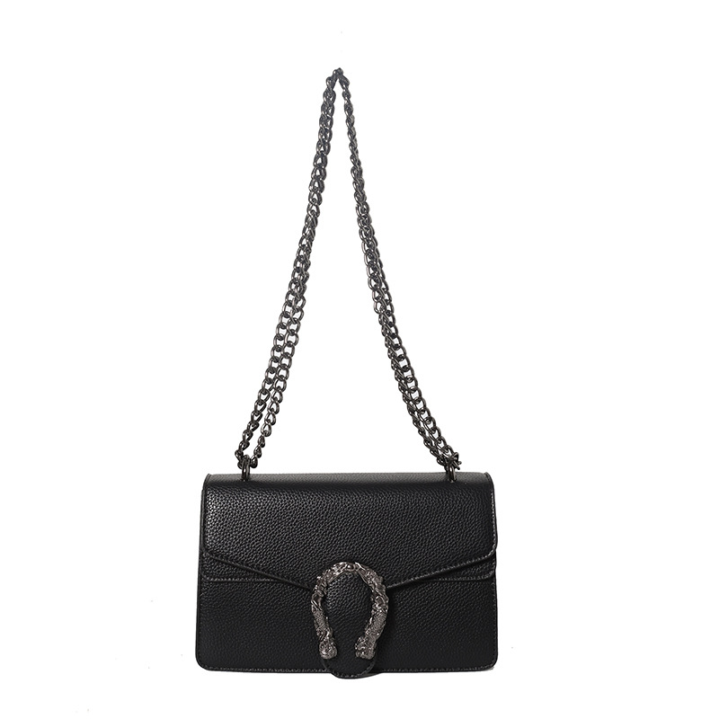 Handbag Female bridal bag Fashion single shoulder female bag lychee print chain crossbody bag 2025s hot